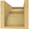 Ekena Millwork 7"W x 14"D x 7"H Wide Monterey Rough Cedar Woodgrain TimberThane Corbel, Primed Tan CORUR07X14X07MONRCPR - alternate 3